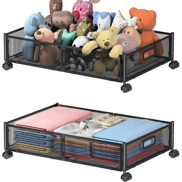 Rebrilliant Metal Under Bed Storage Bin Wayfair